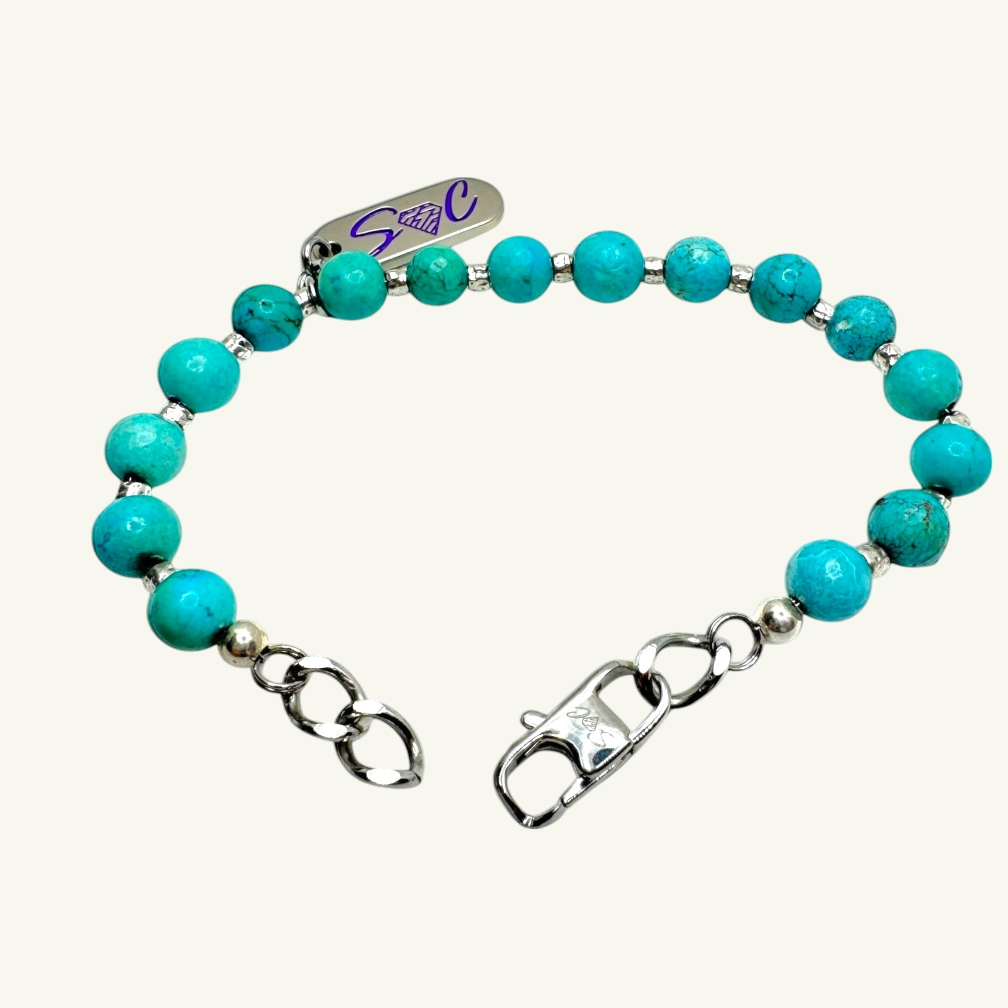 Bracciale turchese persiano arg925 Sharifa Crystals